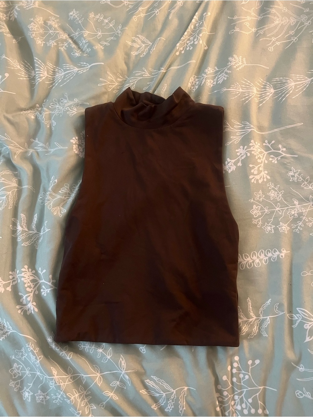 Aritzia Sleeveless Mock Neck Tank Top - Black